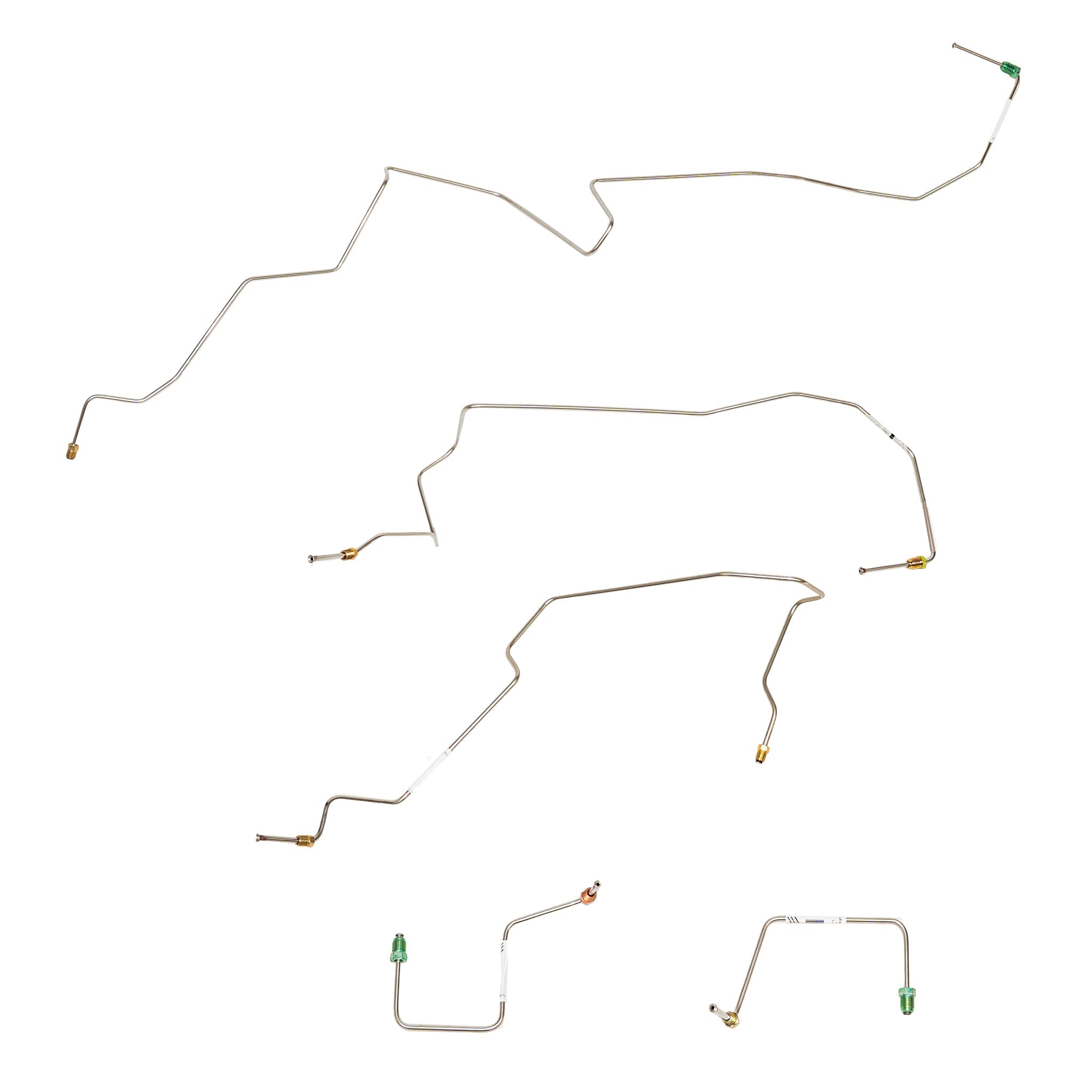 02-03 Ranger with AWABS, 4wd; Front Brake Line Kit; Stainless - SSTubes