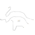 TKT6412OM- 63-66 GM Truck Dual M/C Power Disc Brake Conversion, Front Brake Line Kit; Steel - SSTubes