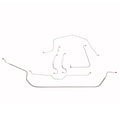 VCK6504OM- 65L-66 Corvette with Manual Brakes; 1/4" Intermediate Line; Complete Brake Line Kit; Steel - SSTubes