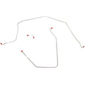 VKT6302OM- 63-64 Chevy Corvette, Power Brakes, Front 3pc Brake Line Set; Steel - SSTubes