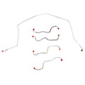 VKT6902OM- 69 Chevy Corvette, Power Brakes, Front 4pc Brake Line Set; Steel - SSTubes