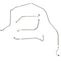 VKT7401OM- 74-82 Chevy Corvette, Standard Brakes, Front 4pc Brake Line Set; Steel - SSTubes