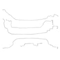 VKT8601OM - 86-87 Corvette C4; Front Brake Line Kit; Steel - SSTubes