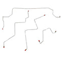 WKT0201OM- 02-05 Dodge Ram 1500 2wd, Front Brake Line Kit, RWABS ONLY!!; Steel - SSTubes