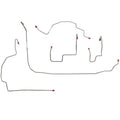 WKT0701OM - 07-11 Wrangler, Front Brake Line Kit, Steel - SSTubes