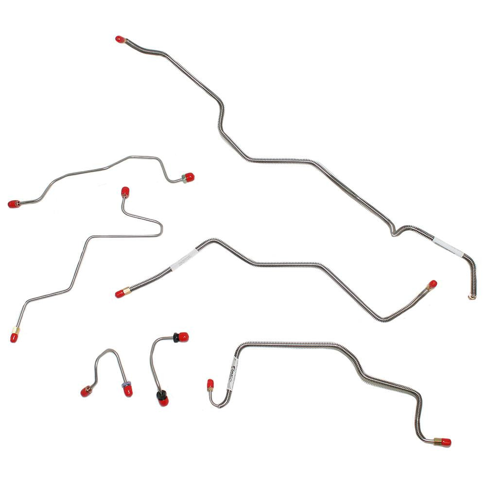 WKT9201OM- 81-92 W-250, 4wd, RWABS, Front Brake Line Kit; Steel - SSTubes