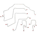 WKT9805OM- 98-02 Ram 2500, 3500 2wd, RWABS, Front Brake Line Kit; Steel - SSTubes