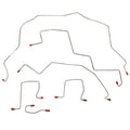 WKT9807OM- 98-02 Ram 2500, 3500 4wd, RWABS, Front Brake Line Kit; Steel - SSTubes