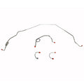 XKT6901OM- 69-73 Chevy Nova, Standard Drum Brakes, 4pc Front Brake Line Set; Steel - SSTubes