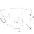 YKT6802OM- 68-72 Mopar A-Body, Power Disc/Drum Brakes, Front Brake Line Kit; Steel - SSTubes