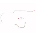 ZKT6401OM- 64-65 Ford Mustang, Standard Drum Brakes, 3pc Front Brake Line Set; Steel - SSTubes