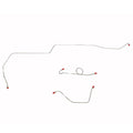 ZKT6402OM- 64-65 Ford Mustang, Power Drum Brakes, 3pc Brake Line Set; Steel - SSTubes