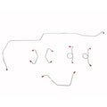ZKT6503OM- 65-66 Ford Mustang w/ Disc Brakes, 6pc Brake Line Set; Steel - SSTubes