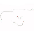 ZKT6601OM- 66 Ford Mustang w/ Standard Drum Brakes, 3pc Front Brake Line Set; Steel - SSTubes