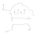 01-02 Ford Explorer Sport Trac 4wd Front Brake Line Kit; Steel - SSTubes